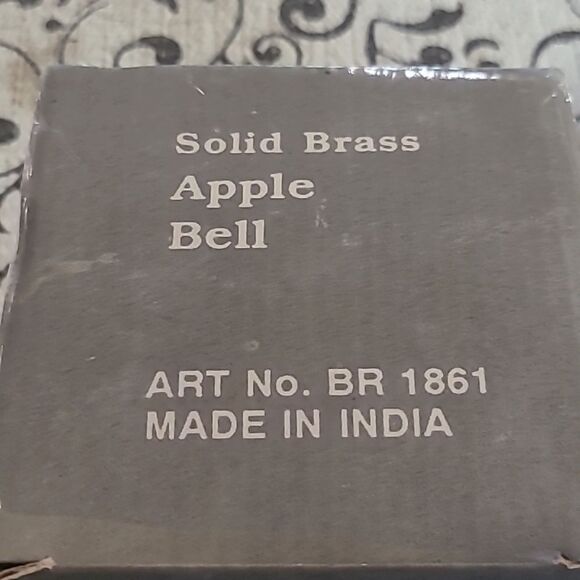 Solid Brass Apple Bell - Picture 8 of 10